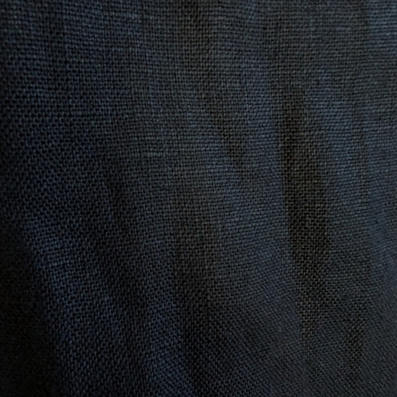 Michael Kors Wide Leg Linen Pants 2 Navy Blue Natural Fiber Dress Pant - Picture 5 of 10